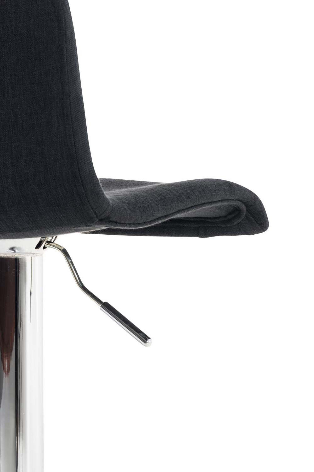 BARHOCKER BERLIN Schwarz Stoff - Schwarz, Textil/Metall (39/84/36cm) - DELUKE