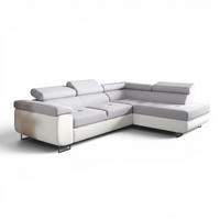 ECKSOFA Jade Mit Schlaffunktion - Hellgrau, Holzwerkstoff/Textil (275/202cm) - Fun Möbel
