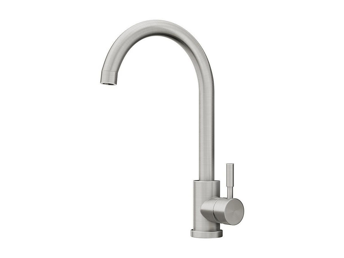 KÜCHENARMATUR - 24 cm x 9 cm - metall - grau Romily - Grau, Metall (24/36/9cm) - Vente-Unique