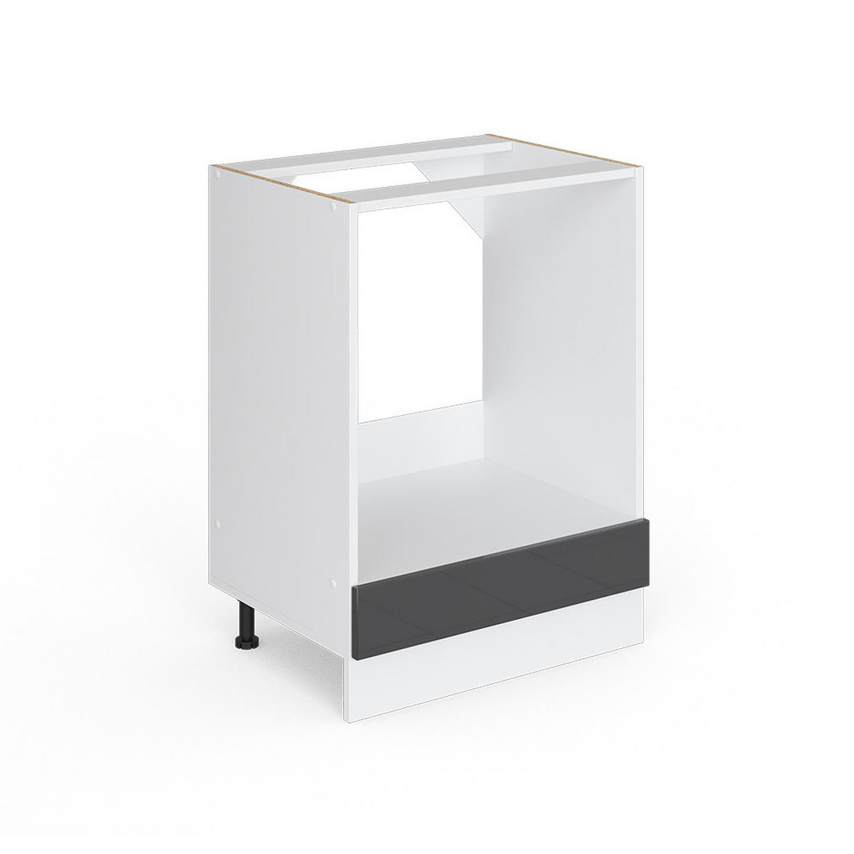 KUCHYŇSKÁ DVÍŘKA R-Line Antracitový vysoký lesk - vysoce lesklá černá, kompozitní dřevo (59.6/11.2/1.6cm) - Vicco