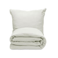 BETTWÄSCHE, 2er-Set, 80x80+135x200 cm, 100% Baumwolle, Beige - Creme, Textil (135/200cm) - Zollner