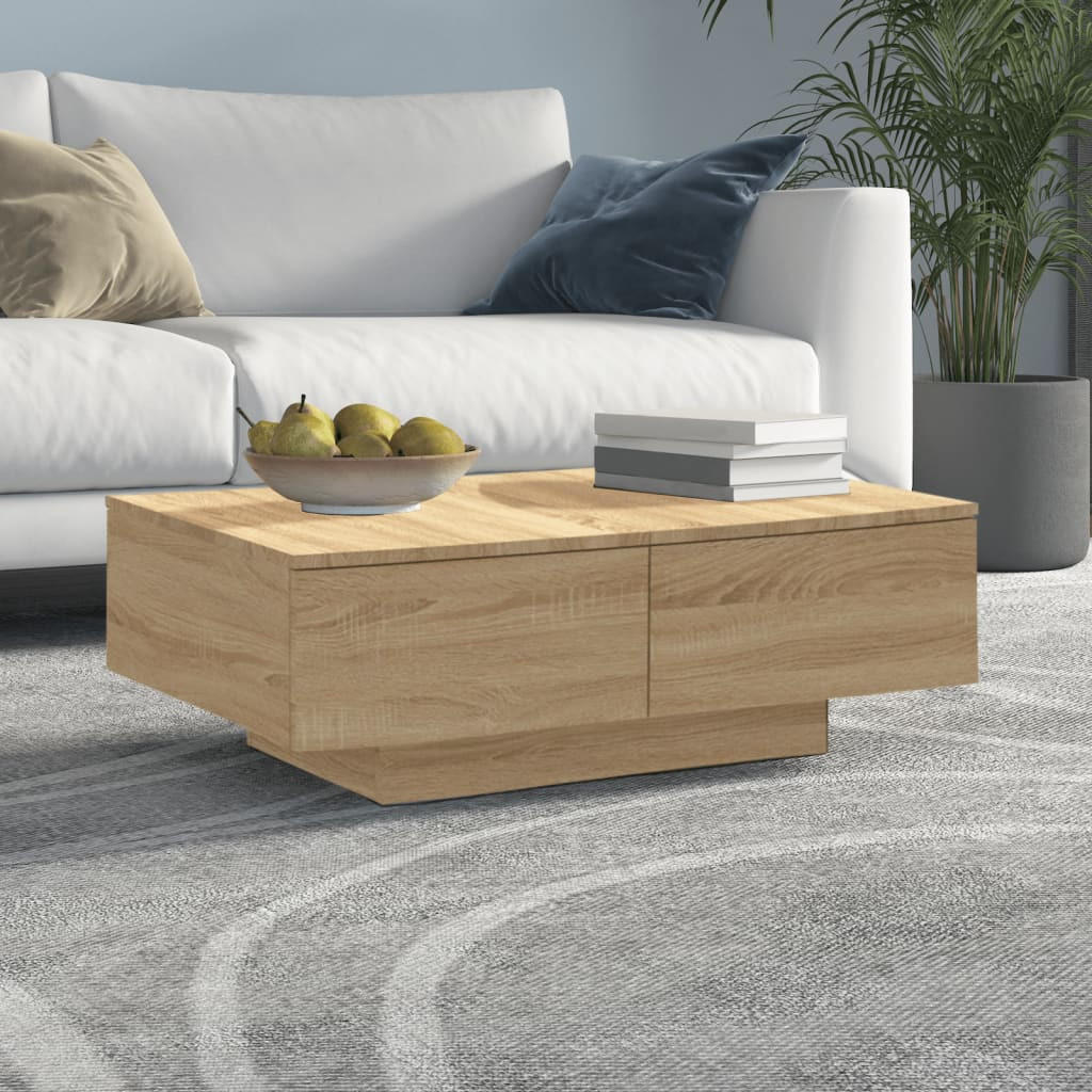 COUCHTISCH Sonoma-Eiche 90x60x31 cm Holzwerkstoff - Braun, Holzwerkstoff (60/90/31cm) - furnicato