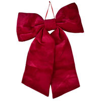 DEKOKOKARDE SANTA LILA Gold - Rot, Textil (101/60/101cm) - Mondex