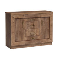 KOMMODE TADEUSZ T-5 - Dunkelbraun, Holzwerkstoff (120/90/44cm) - Meblini