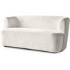 2-SITZER SOFA Nori beige velour - Beige/Schwarz, Kunststoff/Textil (150/68/72cm) - Beautysofa