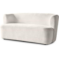 2-SITZER SOFA Nori beige velour - Beige/Schwarz, Kunststoff/Textil (150/68/72cm) - Beautysofa
