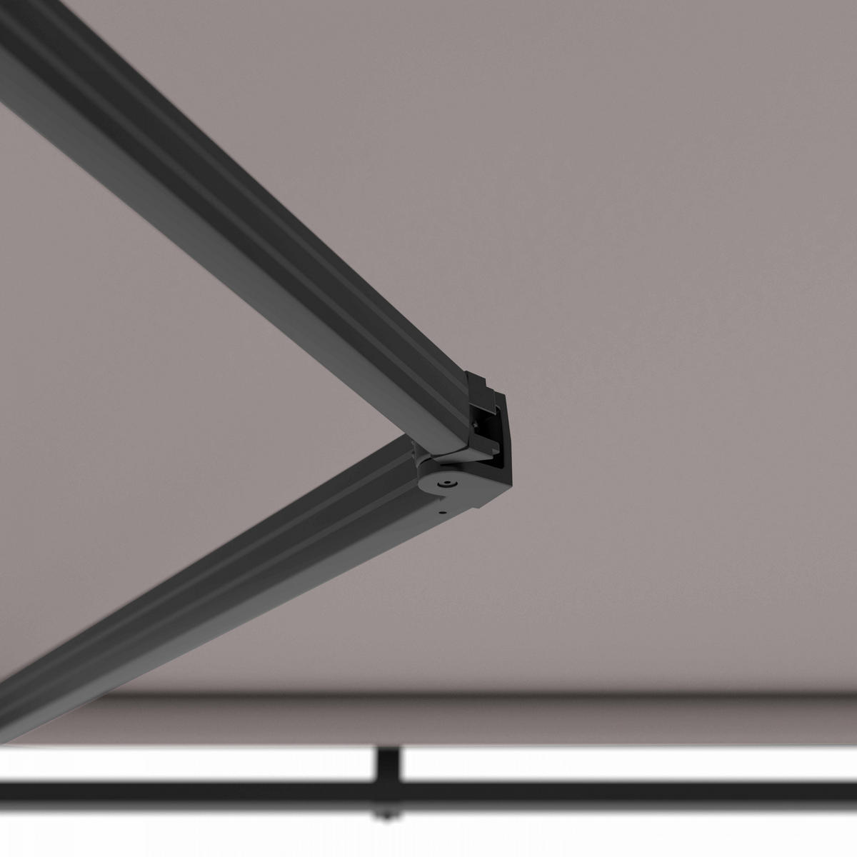 MARKISE, Taupe - Taupe, Metall (250/18/300cm) - Oviala