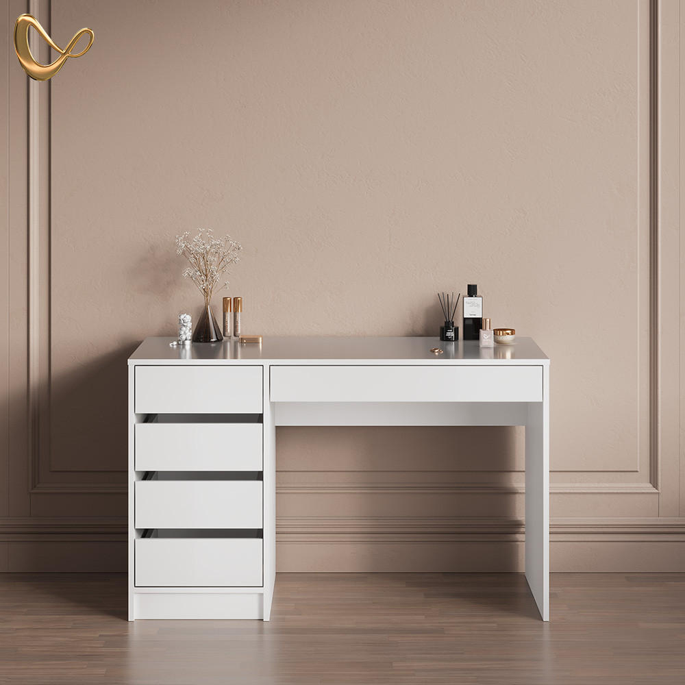 SCHMINKTISCH Imola Weiß 120 x 75 cm - Weiß, Holzwerkstoff (120/75/55cm) - Livinity®