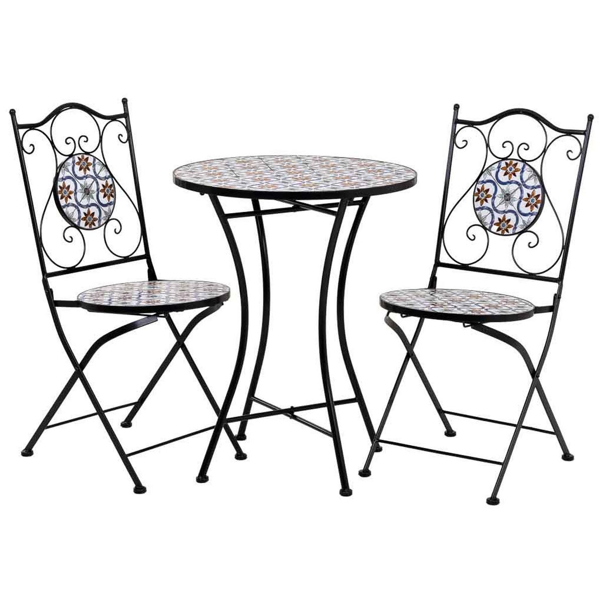 BALKONSET, schwarz, 3-tlg. - Schwarz, Metall - Wanderlust