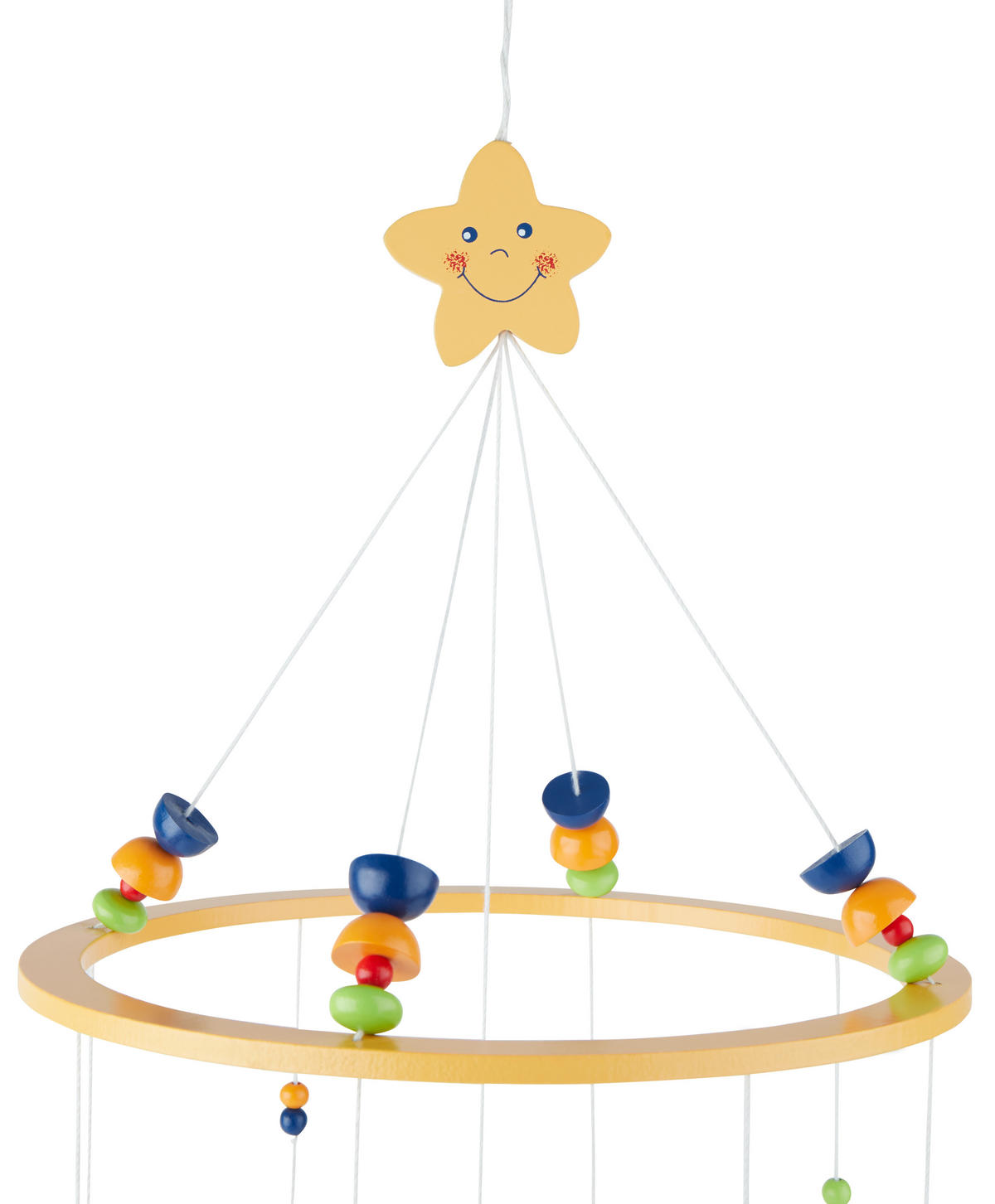 BABY-MOBILE Schaf Betty Holz - ab Geb 3D - Gelb, Holz (23/23cm) - Bieco Spielwaren