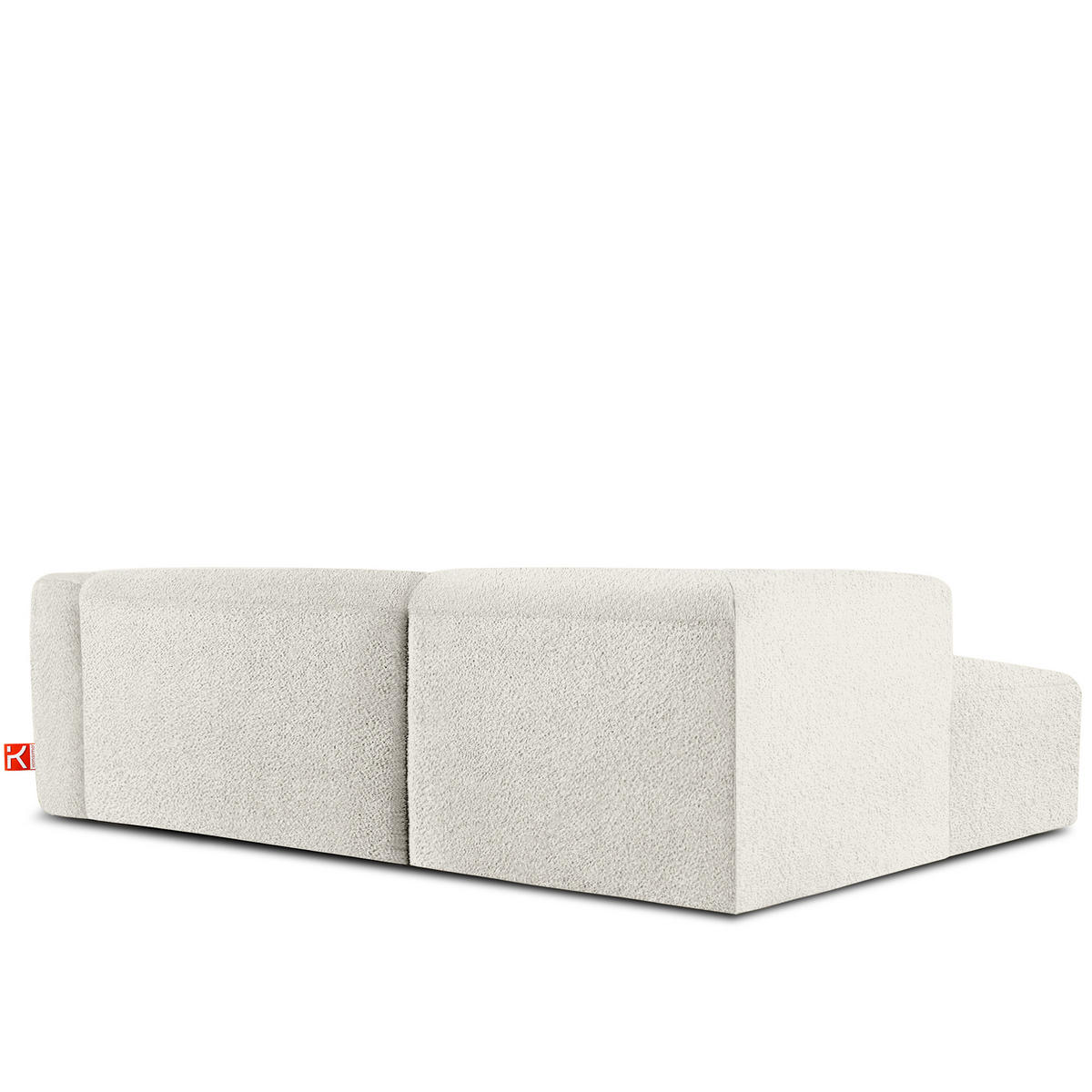 ECKSOFA LINKS BUFFO, Weiß - Weiß, Holz/Holzwerkstoff (225/176cm) - KONSIMO®