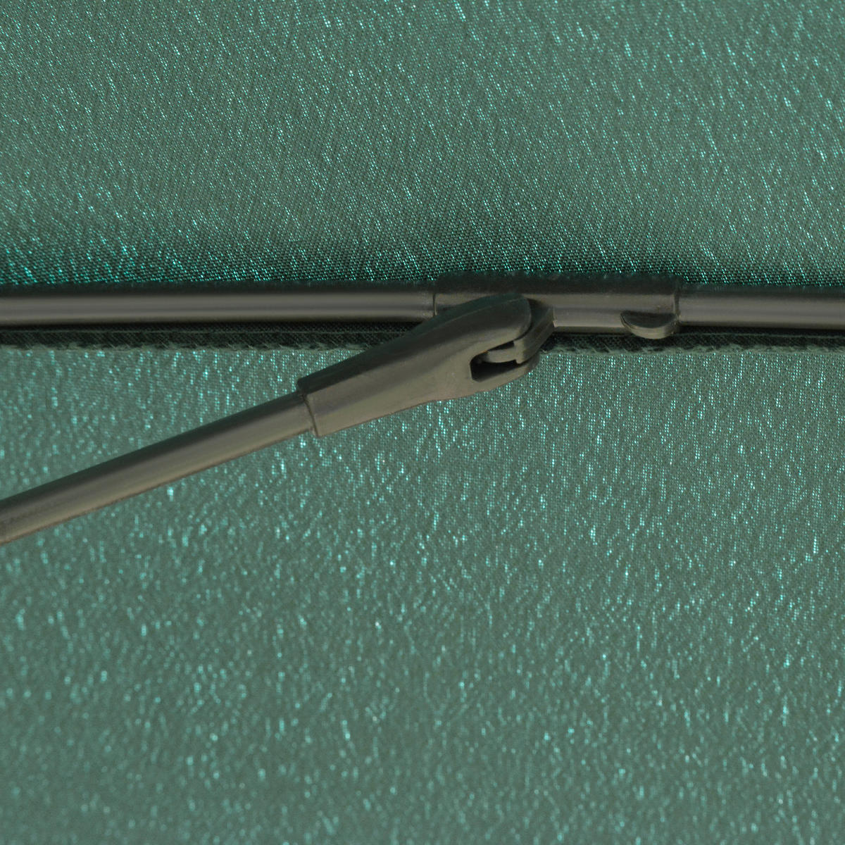 SONNENSCHIRM DE-11406 neigbar, mit Kurbel, 18 Streben Grün - Grün, Metall (255/255cm) - ComfortXL