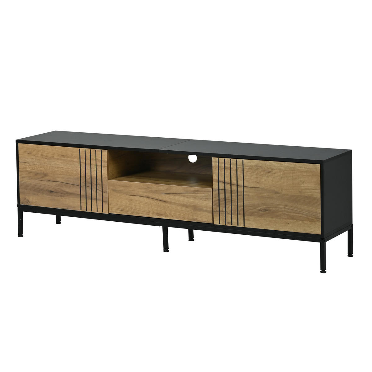 TV-LOWBOARD Eichefarben 170/35/50 cm - Eichefarben, Holzwerkstoff (170/50/35cm) - PANGIVO