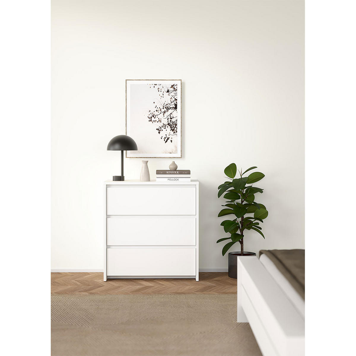 KOMMODE, Next, Weiß, Holzwerkstoff, 80 x 48 x 84 cm - Weiß, Holzwerkstoff (80/84/48cm) - ebuy24