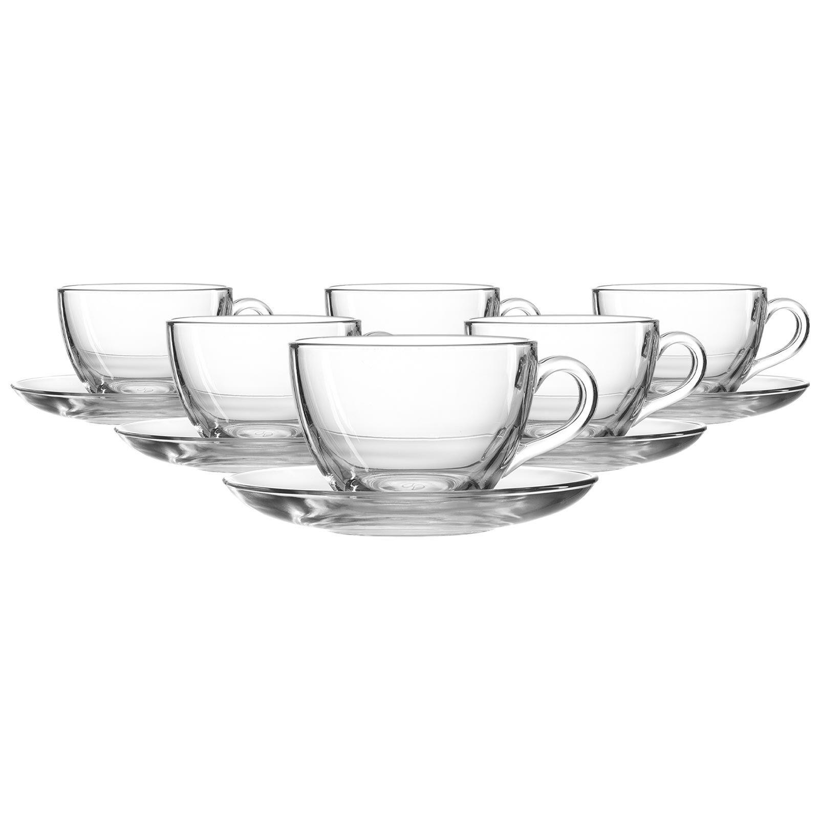 CAPPUCCINO-SET Barista transparent 220 ml 6er Set - Transparent, Glas (0.22L) - Ritzenhoff Breker