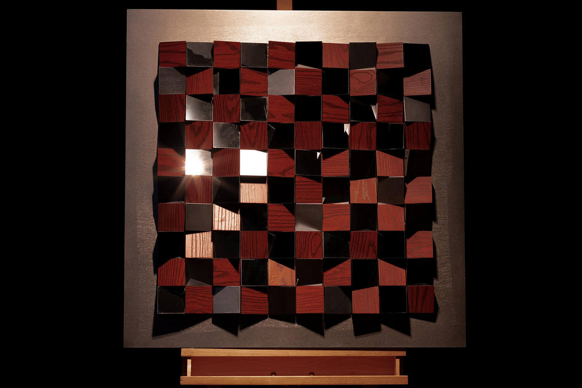 WANDBILD Braun 85/85 cm - Braun, Holz/Kunststoff (5.9/85cm) - KUNSTLOFT
