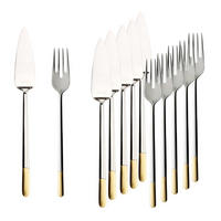 FISCHBESTECK Ella teilvergoldet silber 6er Set - Silberfarben, Metall - Villeroy & Boch