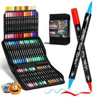 MARKER-SET 72 Farben Doppelspitze Tragetasche - Multicolor, Kunststoff (12/10/17cm)