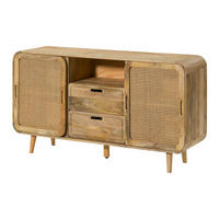 SIDEBOARD Mango 150x40x80 natur lackiert VALENCIA #118 - Braun, Holz (150/80/40cm) - Massivmoebel24