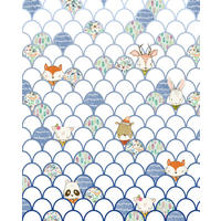 FOTOTAPETE Tiere 200 x 250 cm - Blau, Papier (200/250cm) - Sanders & Sanders