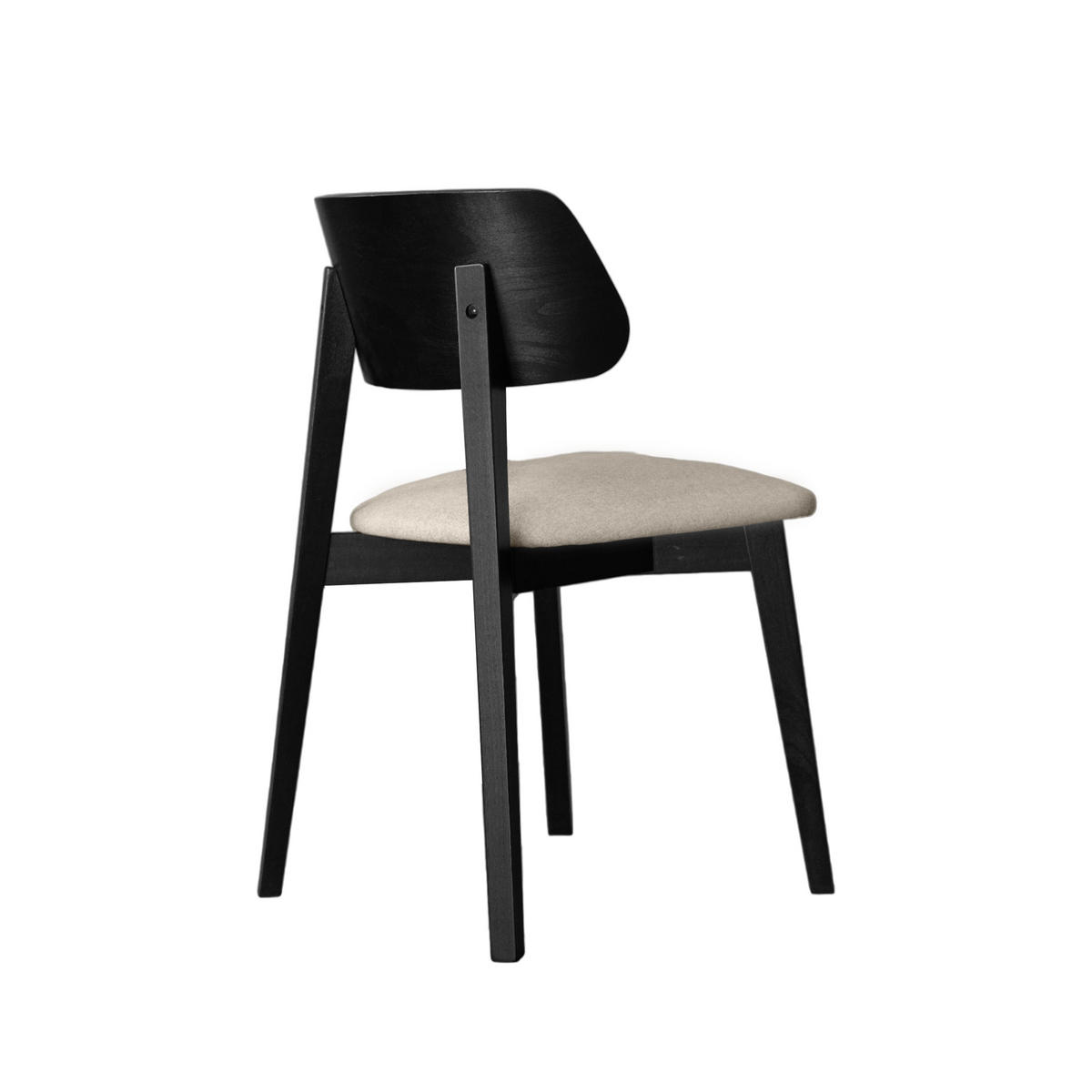 STUHL Korinn 80 x 46 x 43 cm, creme, schwarz - Creme/Schwarz, Metall (46/85/43cm) - Margaret Hadas24