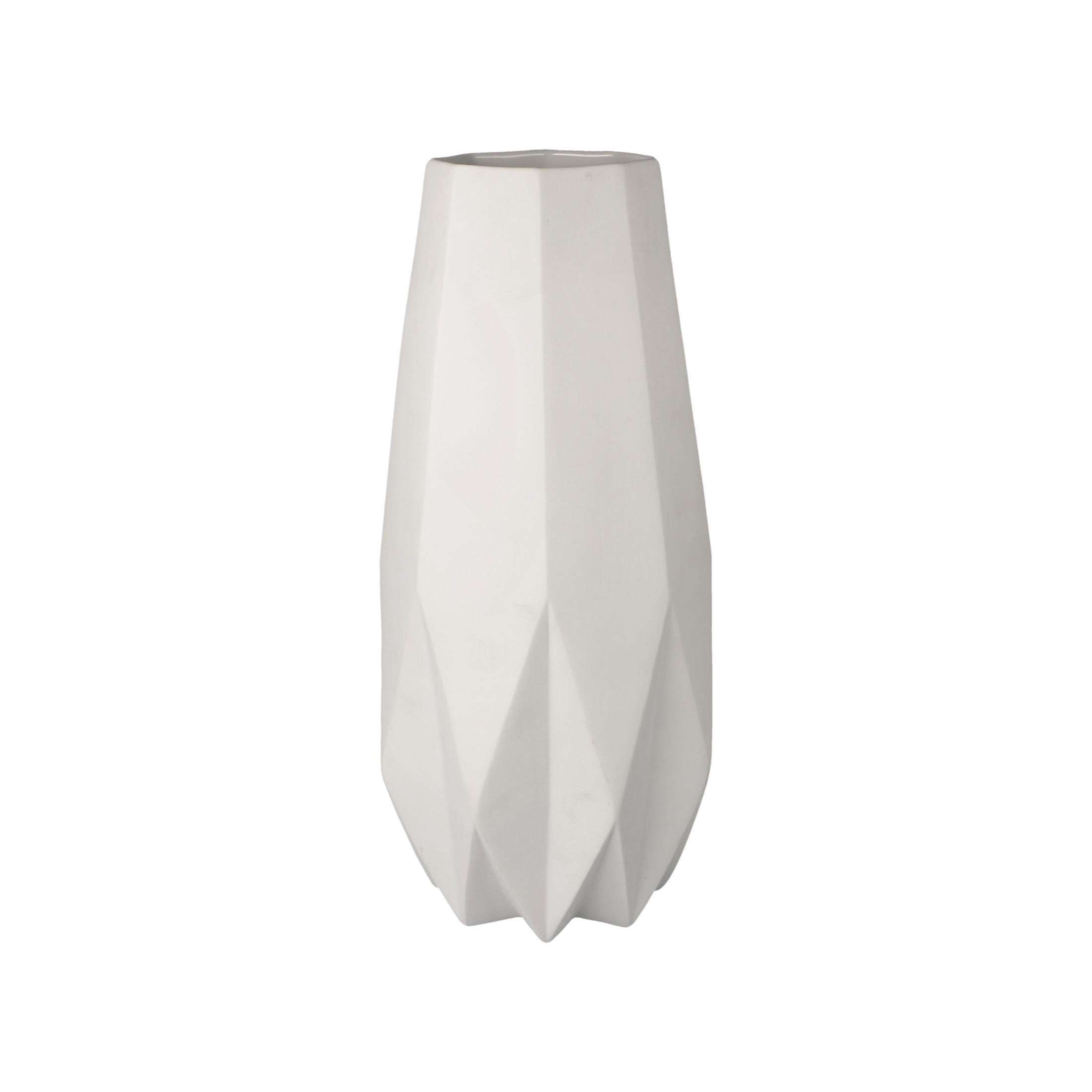 VASE Polygono Star weiß 33,5 cm - Weiß, Keramik (33.5cm) - Goebel
