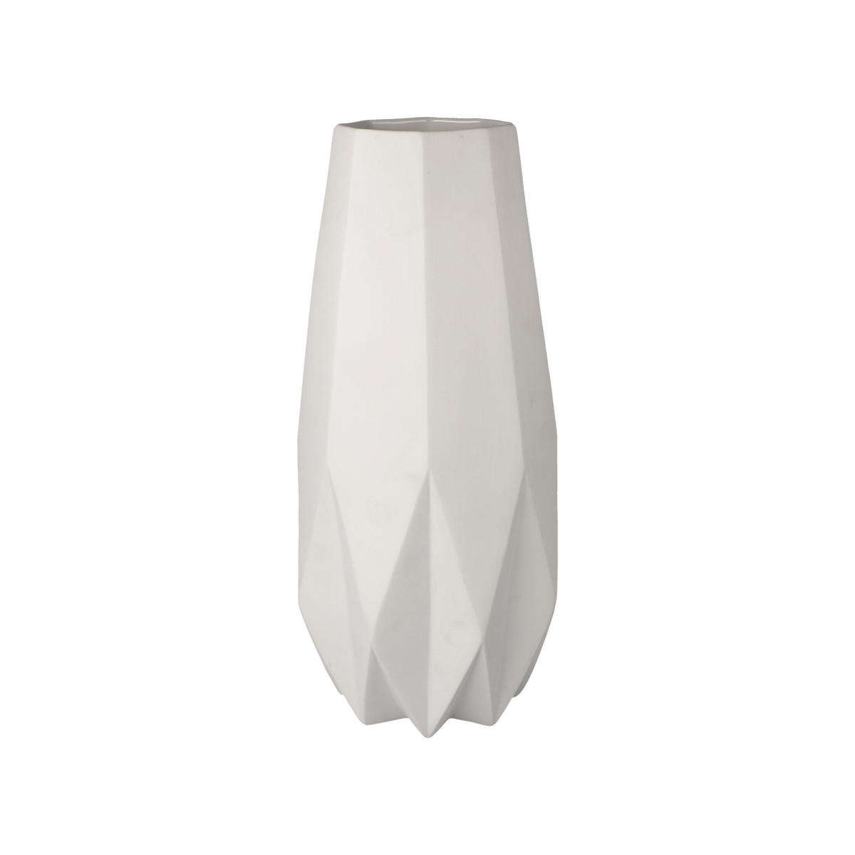 VASE Polygono Star weiß 33,5 cm - Weiß, Keramik (33.5cm) - Goebel