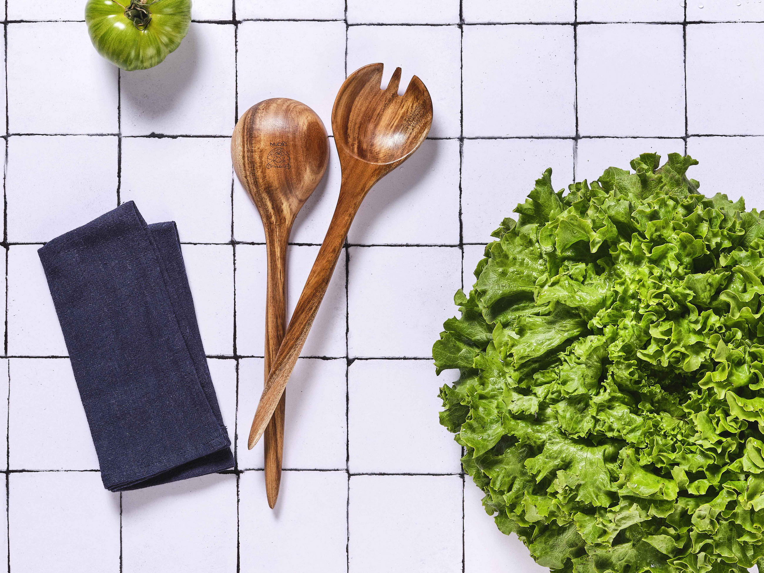 SALATBESTECK aus Akazienholz ROLF - Braun, Holz (32cm) - Björn
