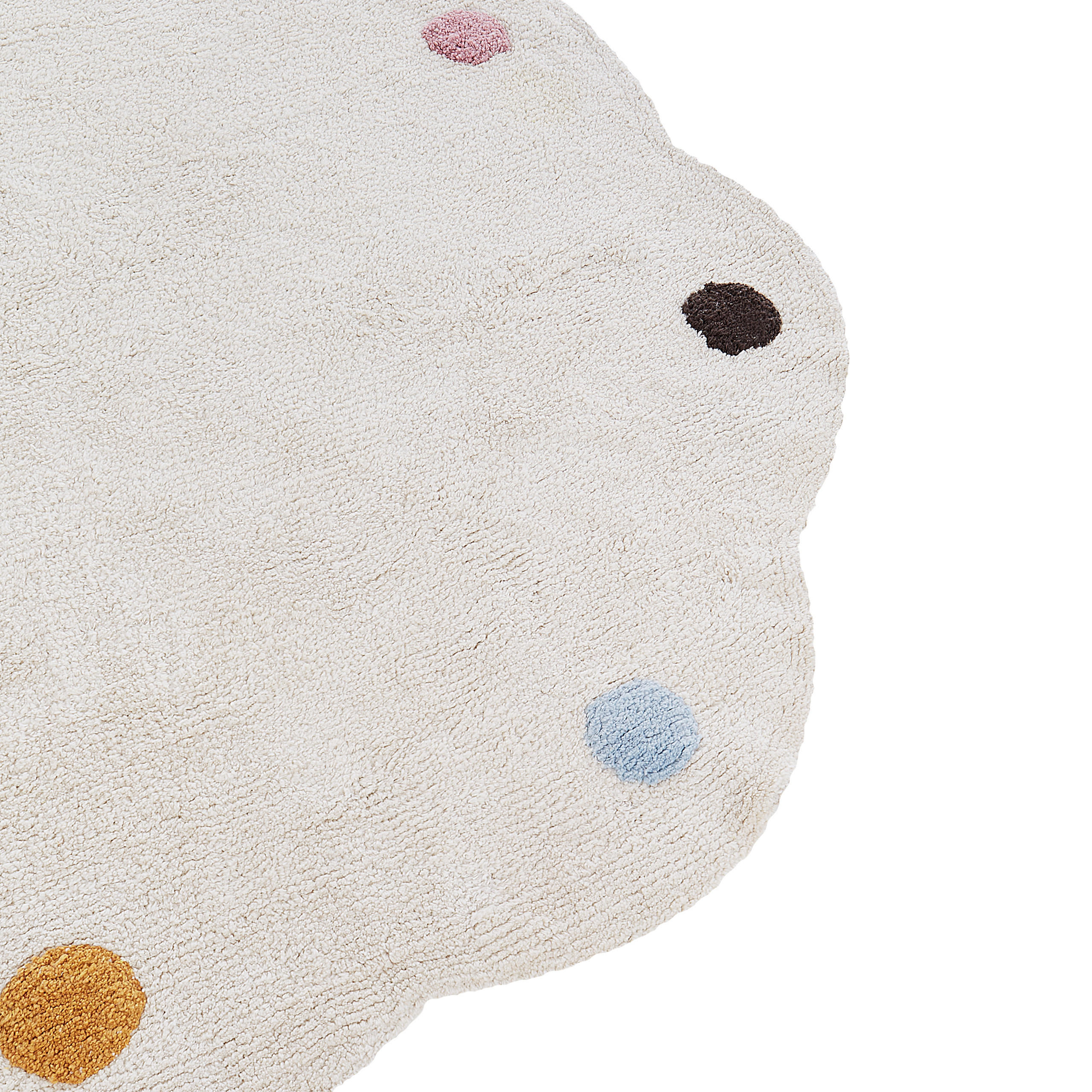 KINDERTEPPICH Durevi 120/120 cm - Beige/Multicolor, Textil (120/120cm) - Beliani