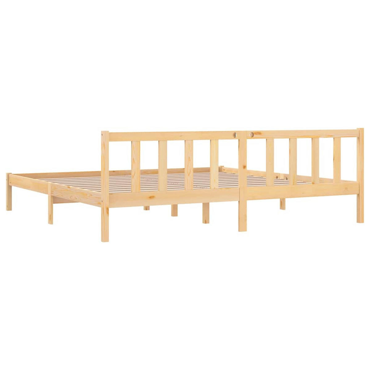 MASSIVHOLZBETT Kiefer 180/200 Cm - Braun, Holz (180/200cm) - vidaXL