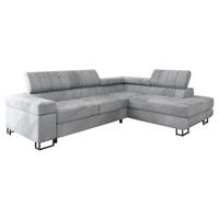 ECKSOFA Laris Premium, Seite: Rechts - Schwarz/Grau, Holz/Textil (271/203cm) - MIRJAN24
