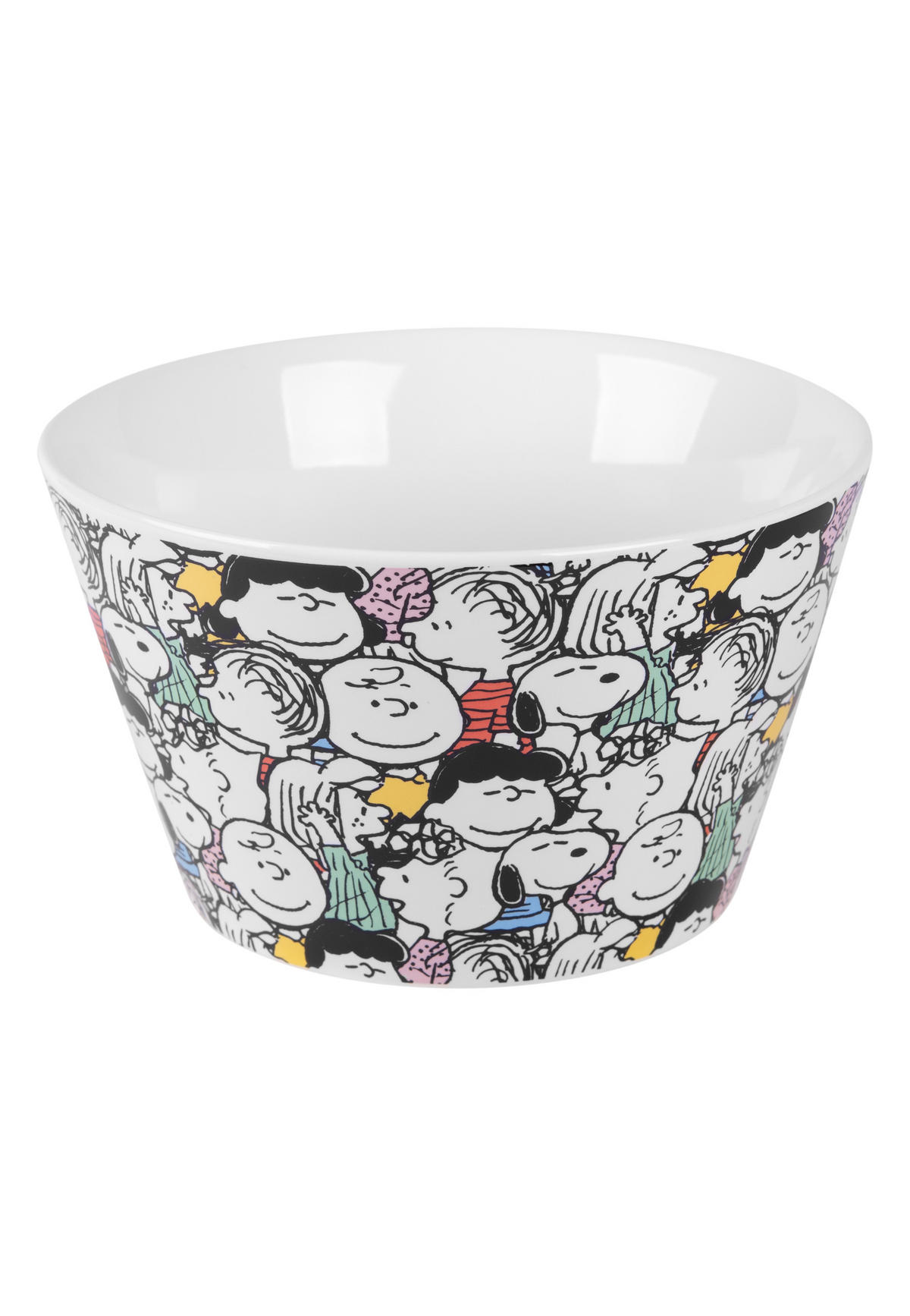MÜSLISCHALE The Peanuts Snoopy Mehrfarbig 500ml - Weiß, Keramik (14cm) - United Labels