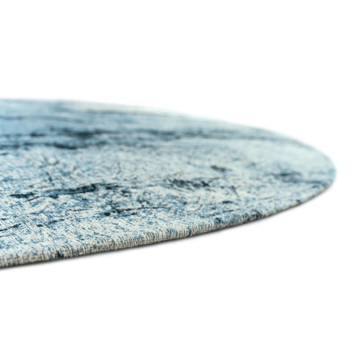 TEPPICH Dragonfly Sol 140/140 cm - Blau, Textil (140/140cm) - Louis De Poortere