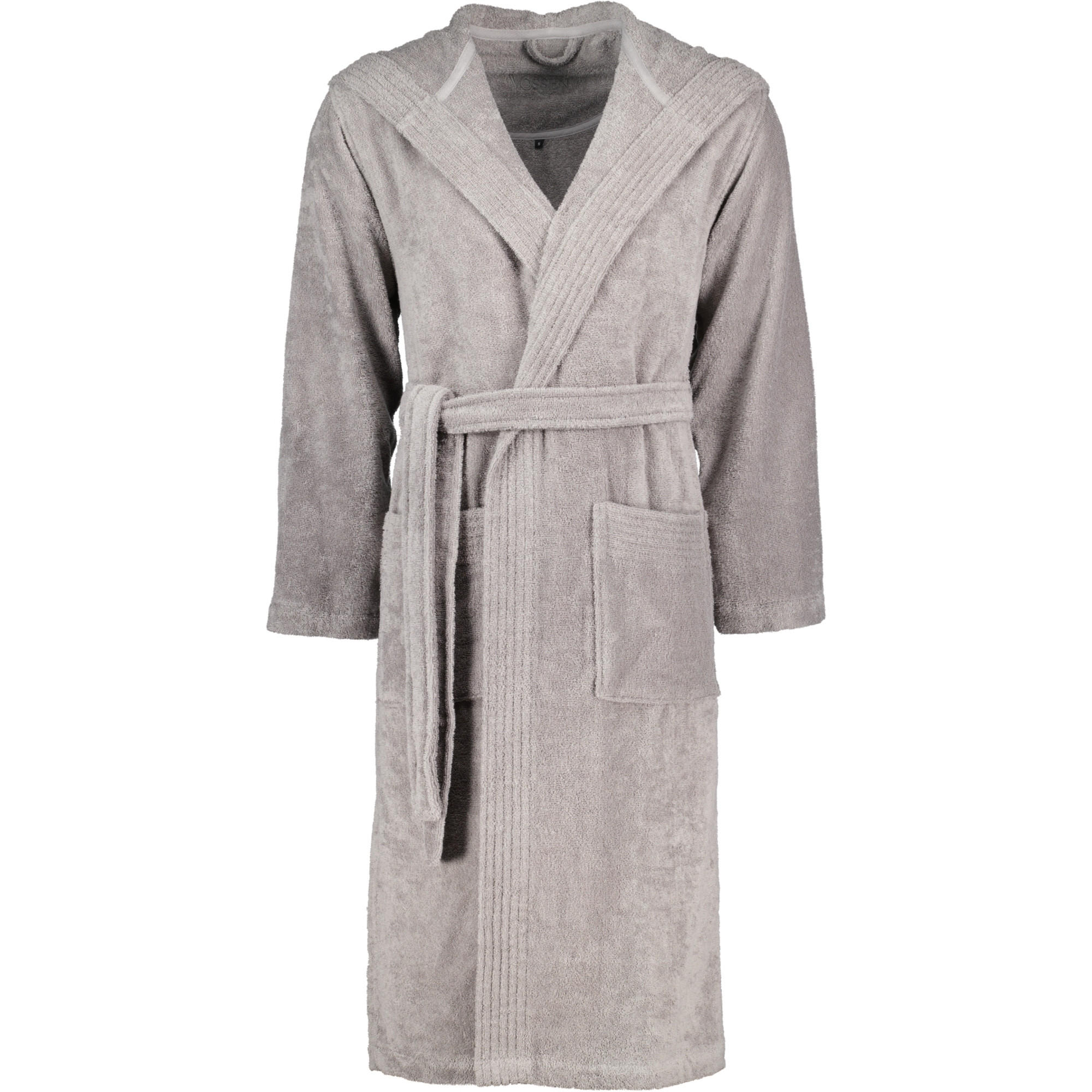 BADEMANTEL UNISEX KAPUZE VEGAN LIFE PEPPLESTONE - 747 - Braun, Textil (XSnull) - Vossen