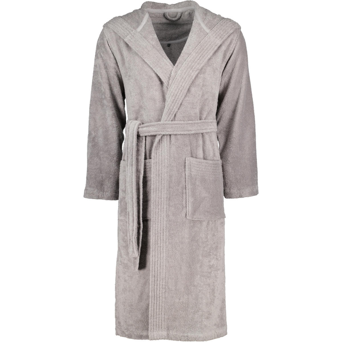 BADEMANTEL UNISEX KAPUZE VEGAN LIFE PEPPLESTONE - 747 - Braun, Textil (XSnull) - Vossen