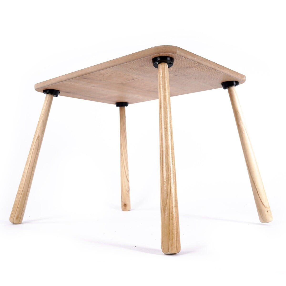 KINDERTISCH mit massivholzbeinen 60/45/48 cm - Eichefarben, Holzwerkstoff (60/48/46cm) - Calicosy
