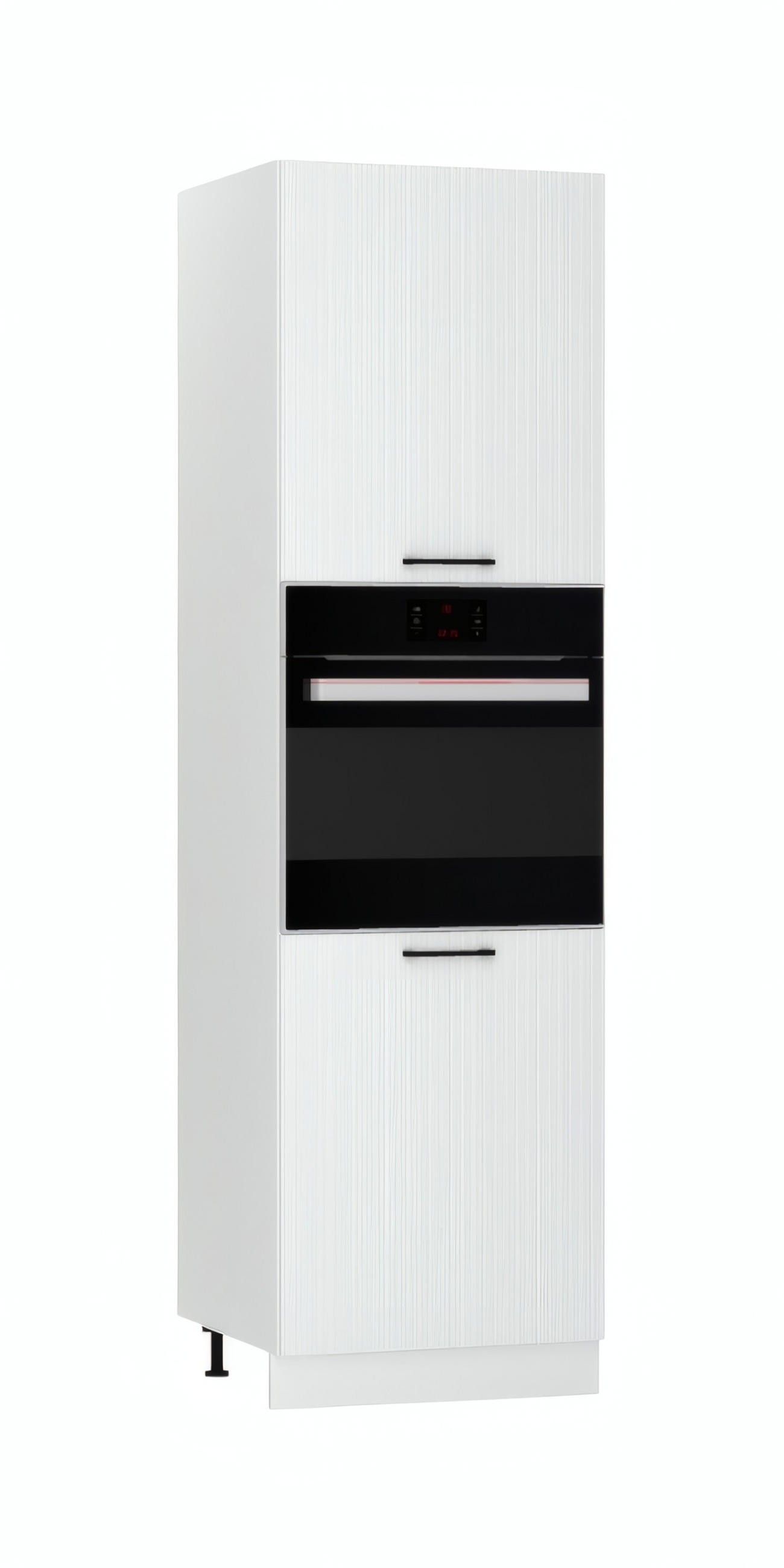 MIKROWELLENUMBAUSCHRANK D60PK/2133 PL - KENDRO - Elegante Geräte-Integration - Weiß, Holz (60/213.3/56cm) - ROYAL24_MARKT