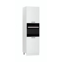 MIKROWELLENUMBAUSCHRANK D60PK/2133 PL - KENDRO - Elegante Geräte-Integration - Weiß, Holz (60/213.3/56cm) - ROYAL24_MARKT