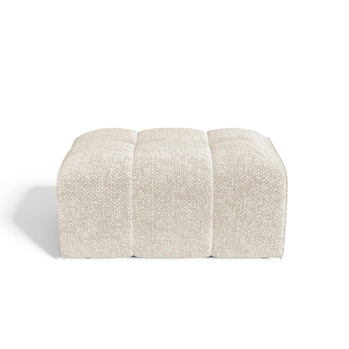 SITZKISSEN Chenille-Samt Creme 82cm - Creme, Textil (82/45/60cm) - Sia Home