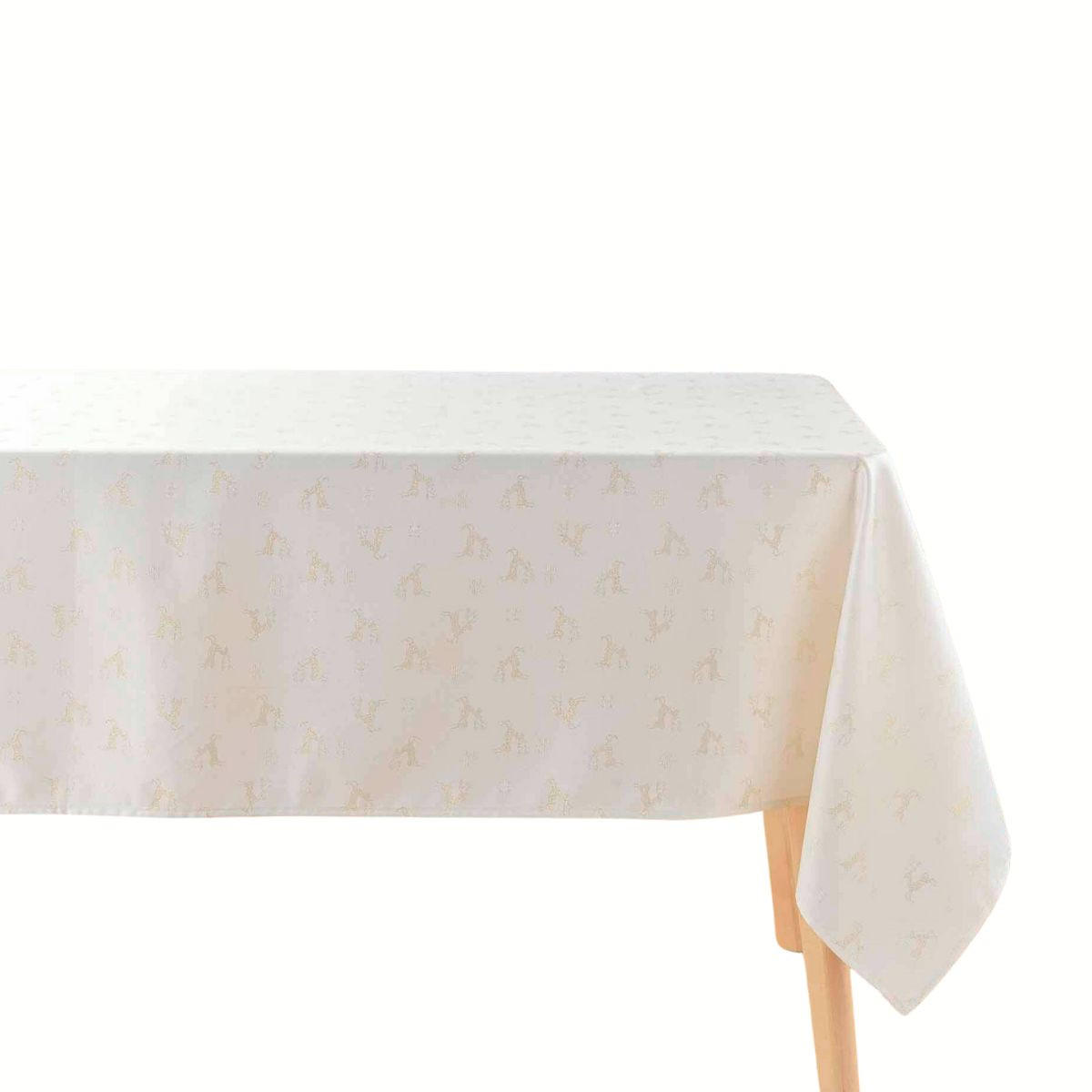 TISCHDECKE Jacquard Yarn 140/250 cm - Beige, Textil (140cm) - Douceur d´intérieur