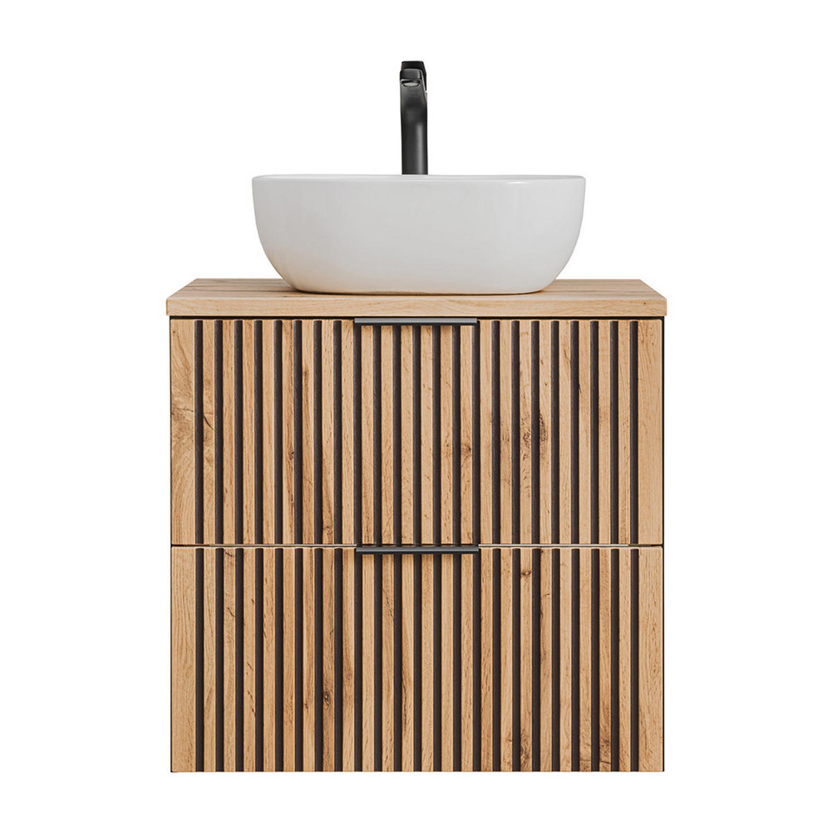 WASCHTISCH Xanten-56 - Braun, Holzwerkstoff (61/74/47cm) - Lomado