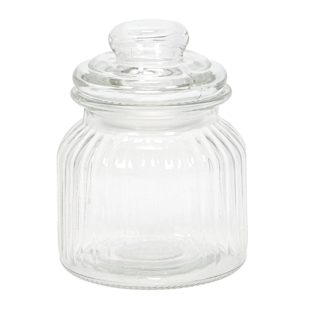 GLAS mit dicht schließendem Deckel 500 ml 10/10/14 cm - Transparent, Glas (10/14/10cm) - Excellent Houseware