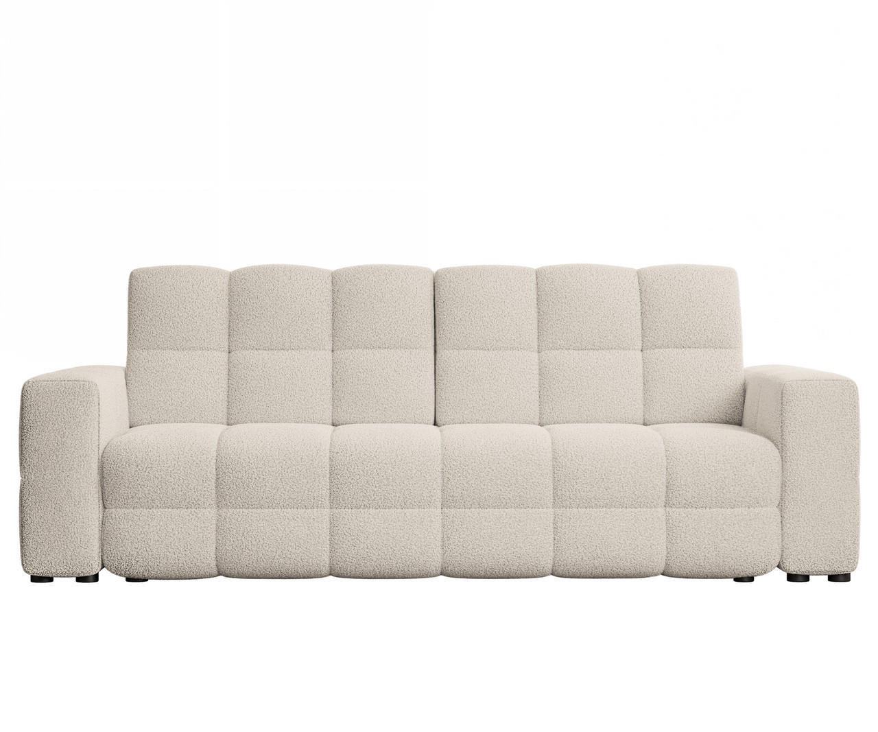 SCHLAFSOFA MOLLY mit Bettkasten, Stoff Creme - Creme, Textil (248/92/93cm) - Idohome