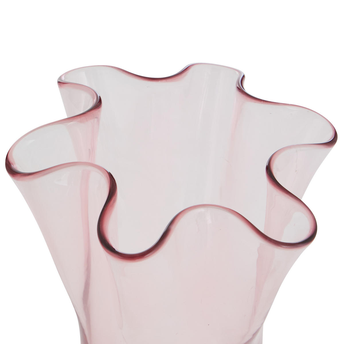 GLASVASE 17/17/23,5 cm - Rosa, Glas (17/23.5cm) - Atmosphera Createur d´interieur