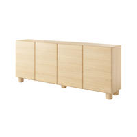 KOMMODE 200 cm auf Füßen Bloom, 4 Türen, Boho, Eiche Vicenza - Eichefarben, Holz (200/80/38cm) - Emporius