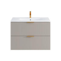 EINZELWASCHTISCH - 80 cm x 46 cm - Holz, Platte - Beige - ZEVARA - Beige, Holz (80/57/46cm) - Vente-Unique
