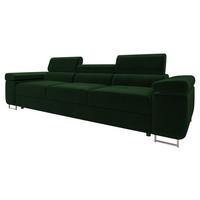 SOFA Torezio 3 - Grün, Holz/Textil (263/90/102cm) - MIRJAN24