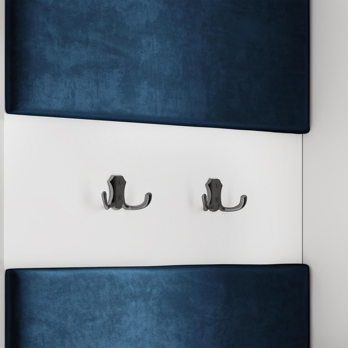 GARDEROBENSCHRANK VIRA 95/181/51 cm Modern Garderobe-Set Kaschmir - Kaschmir/Blau, Holzwerkstoff (95/181/51cm) - MASSENO