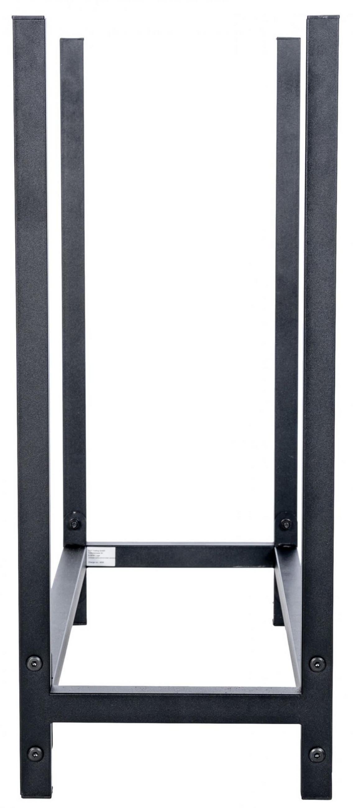 KAMINHOLZREGAL 60/25/62 cm Metall schwarz - Schwarz, Metall (60/62/25cm) - CLP