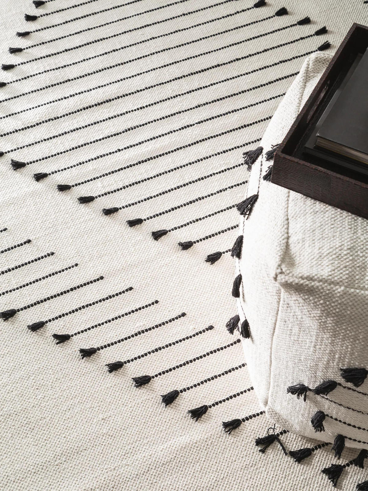 BAUMWOLLTEPPICH Bo Ivory 160x230 cm - Creme, Textil (160/230cm) - benuta Pop